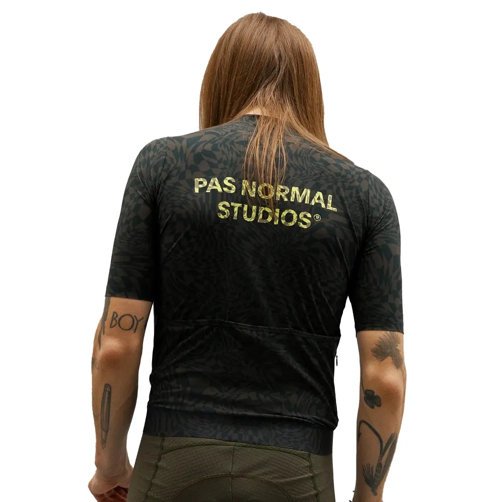 PAS NORMAL STUDIOS Essential Jersey - Check Olive Green