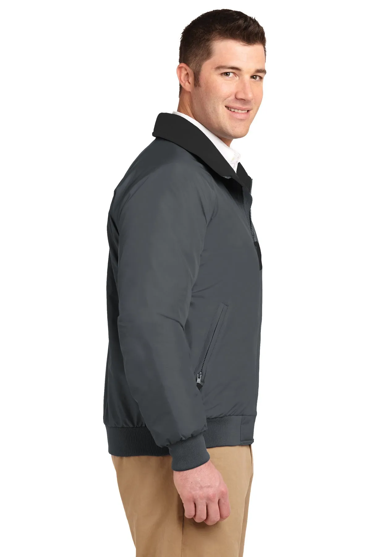 Port Authority Challenger Customized Jackets, Steel Grey/True Black