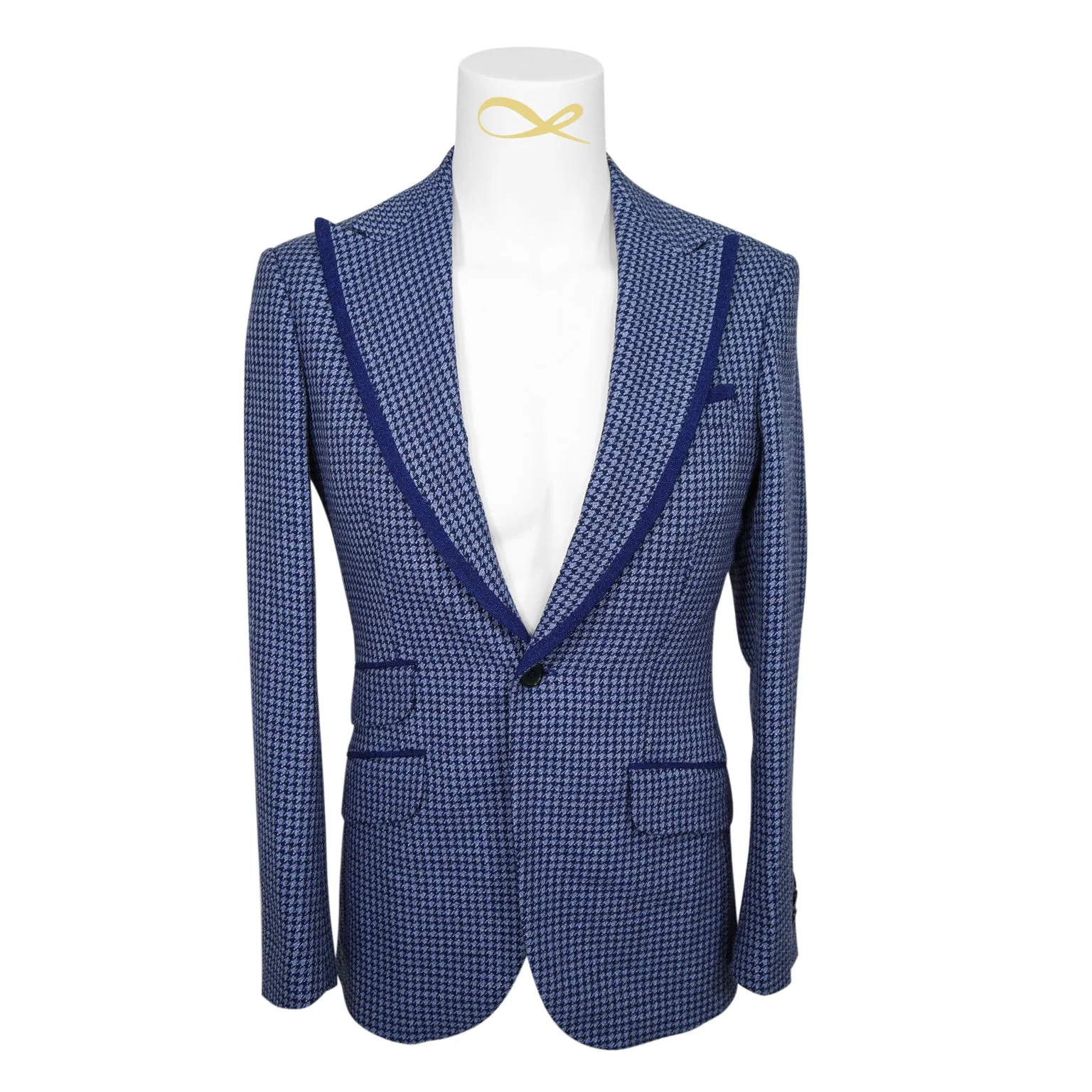 Powder Mica Blu Boucle Jacket @ The Vault