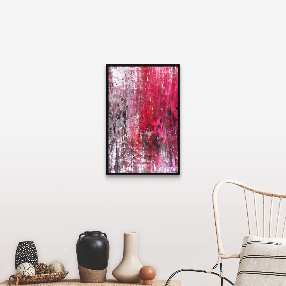 "Amaranthine" Black Float Frame Canvas Art