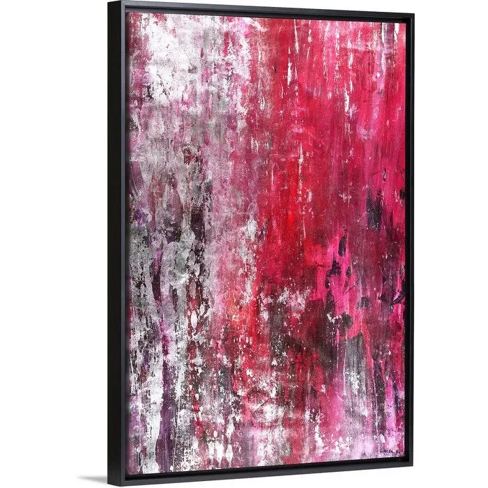 "Amaranthine" Black Float Frame Canvas Art