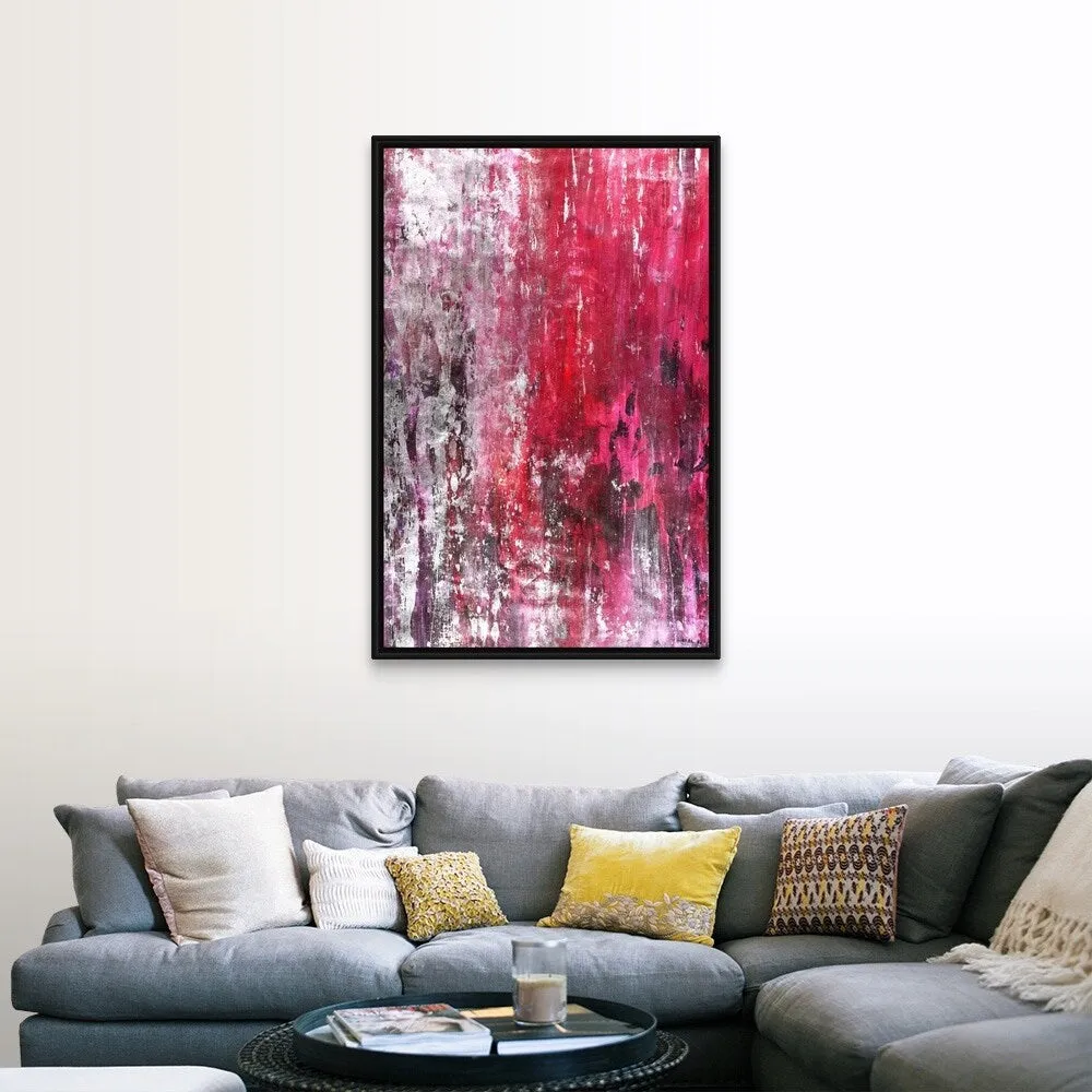 "Amaranthine" Black Float Frame Canvas Art