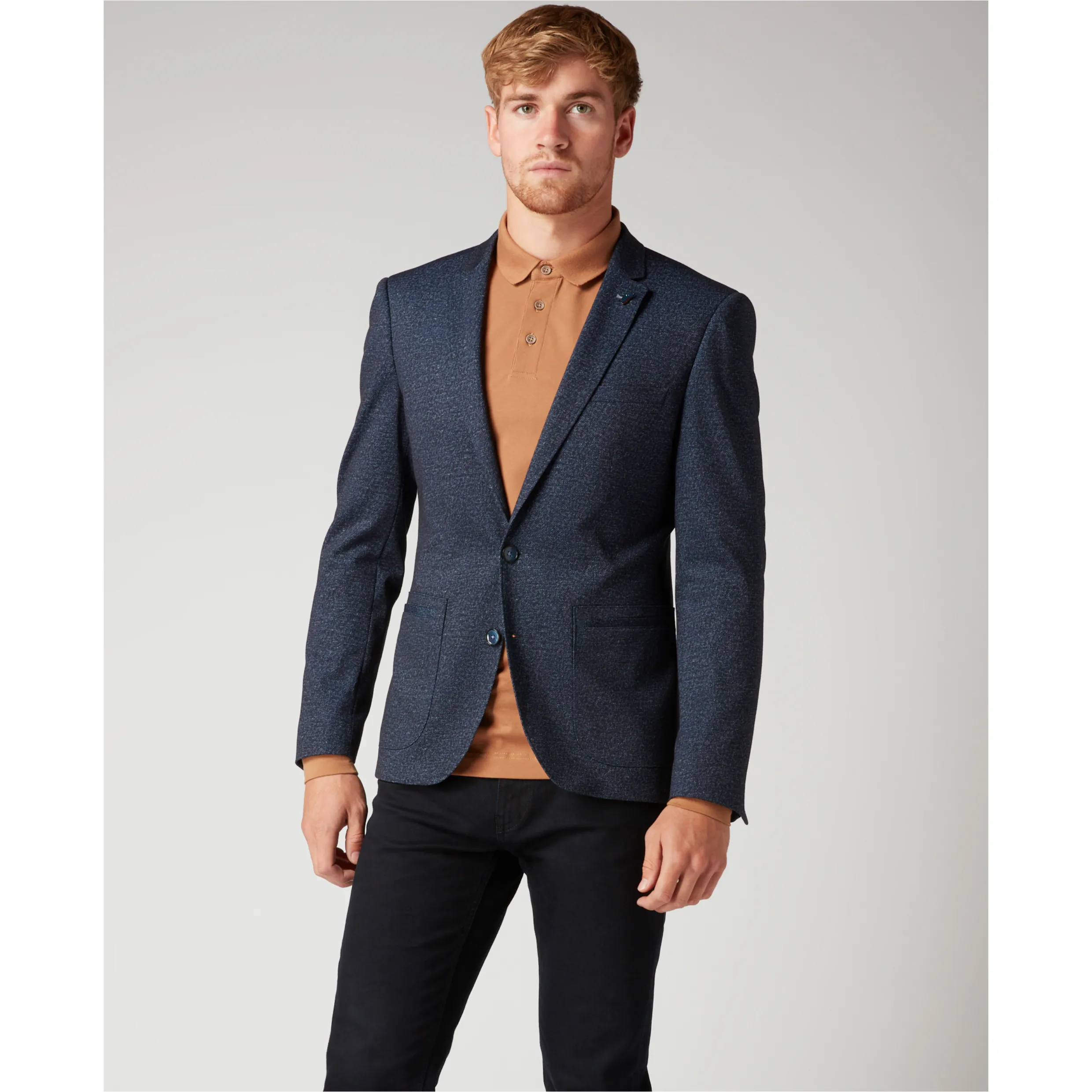 Remus Uomo Slim Fit Stretch Sports Jacket Blazer Farino F 11818 Blue