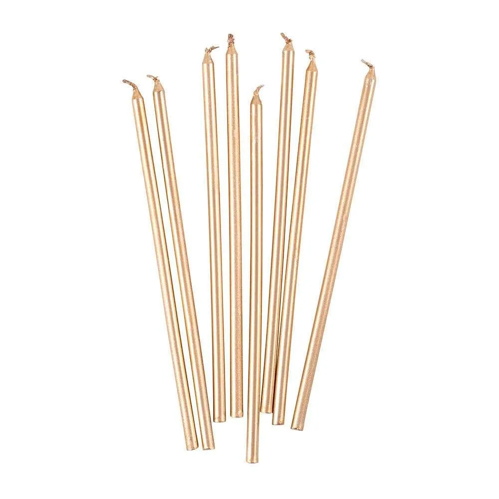 Slim Birthday Candles - Gold