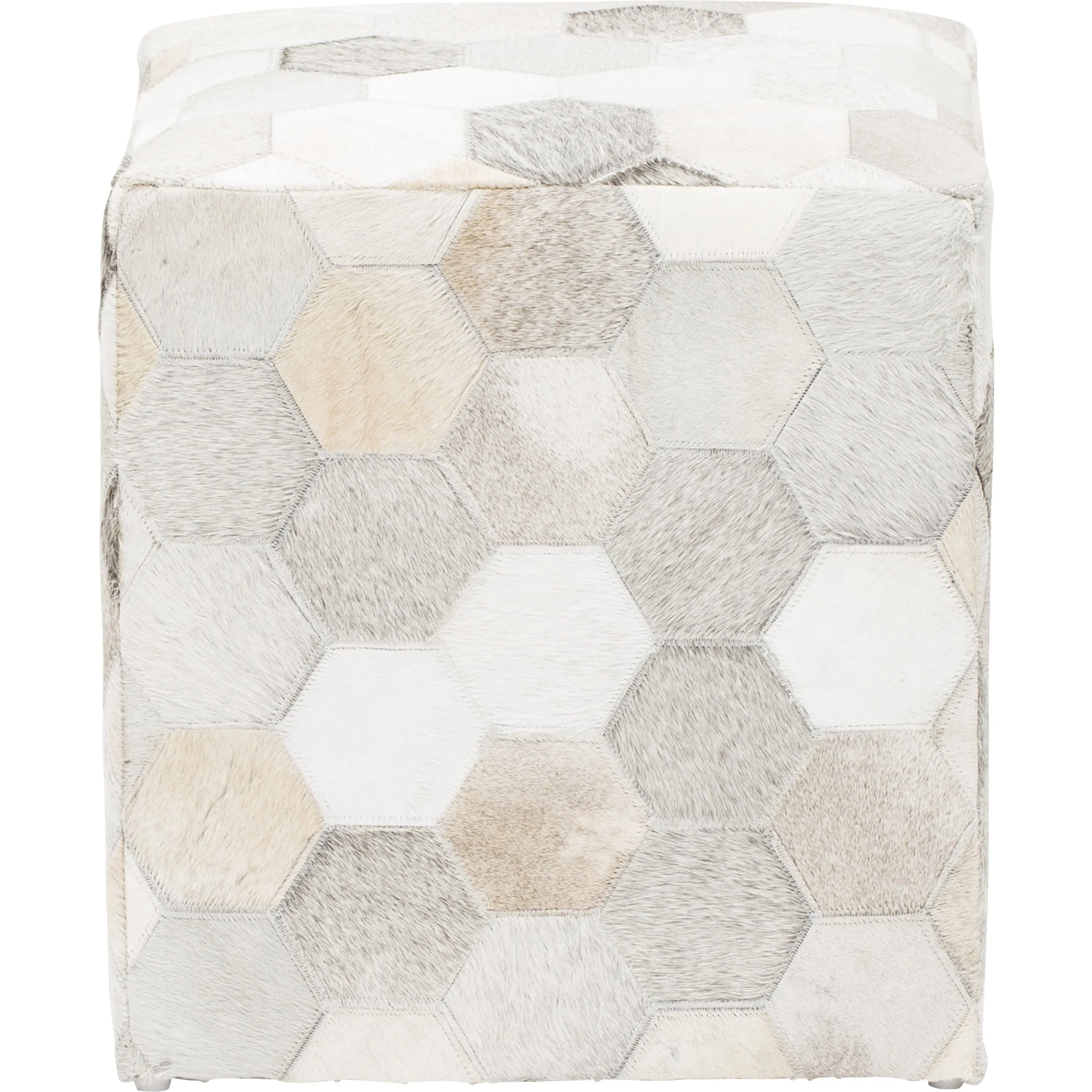 Surya Trail Cowhide Ottoman