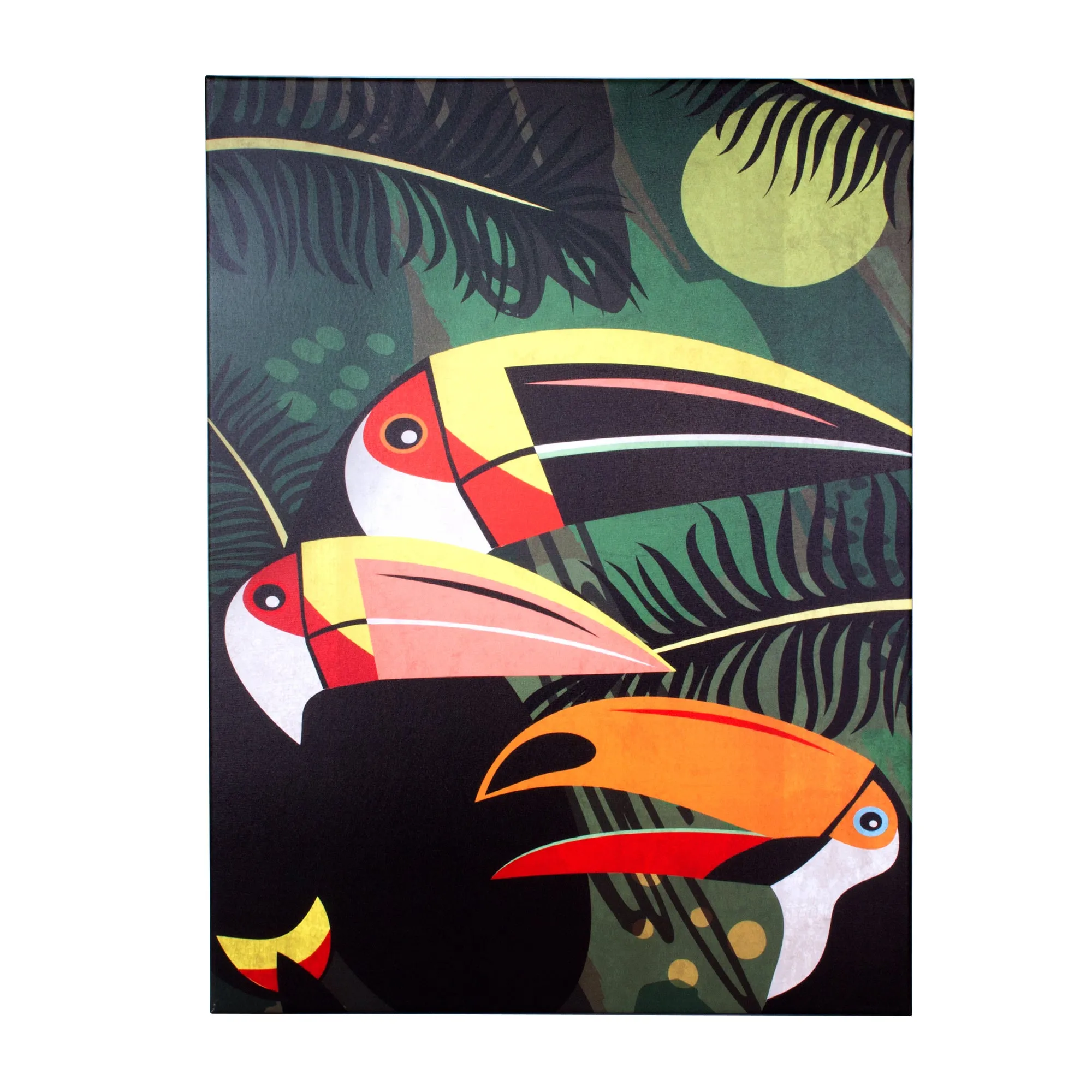 Toucan Birds Outdoor Canvas Art Print - 35x35