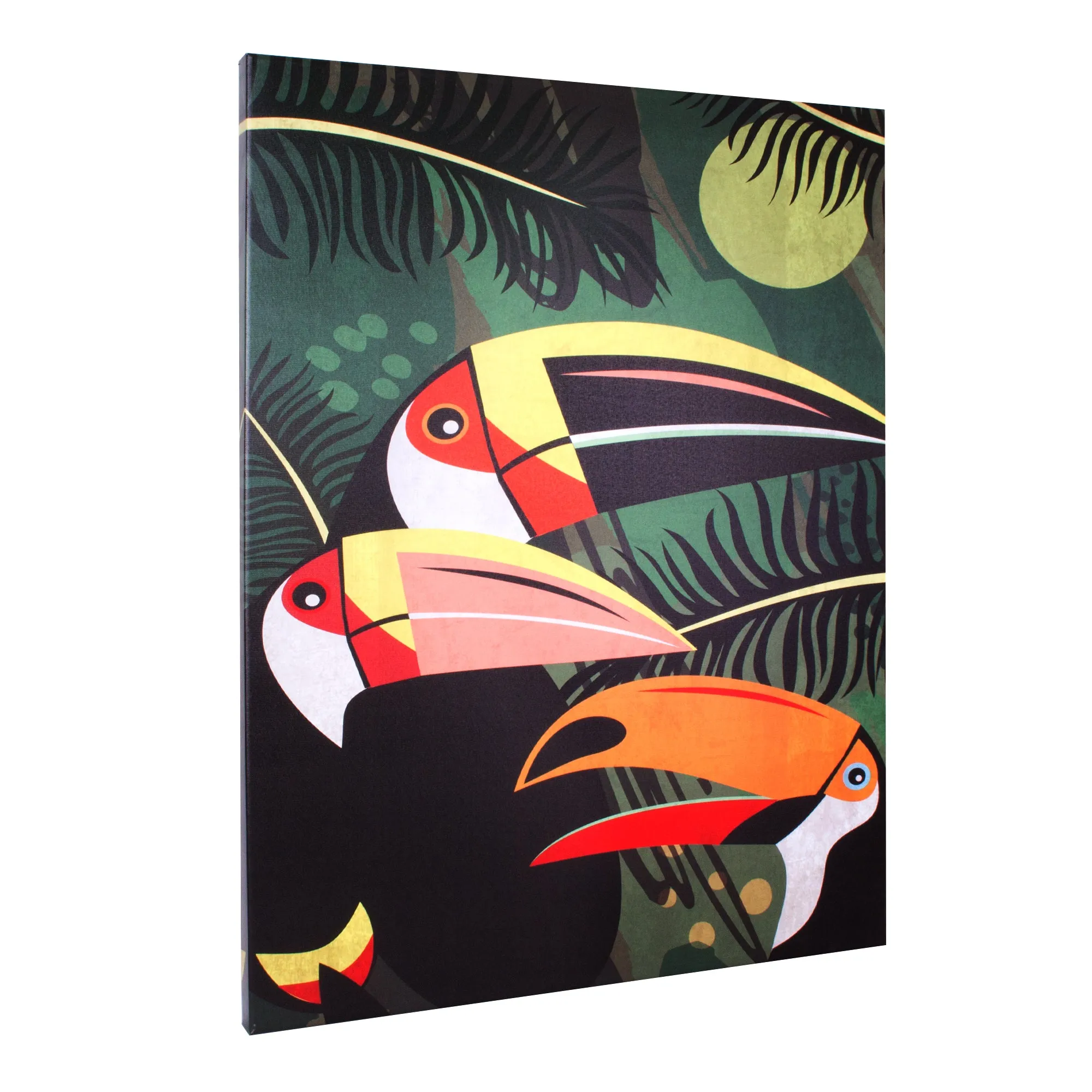 Toucan Birds Outdoor Canvas Art Print - 35x35