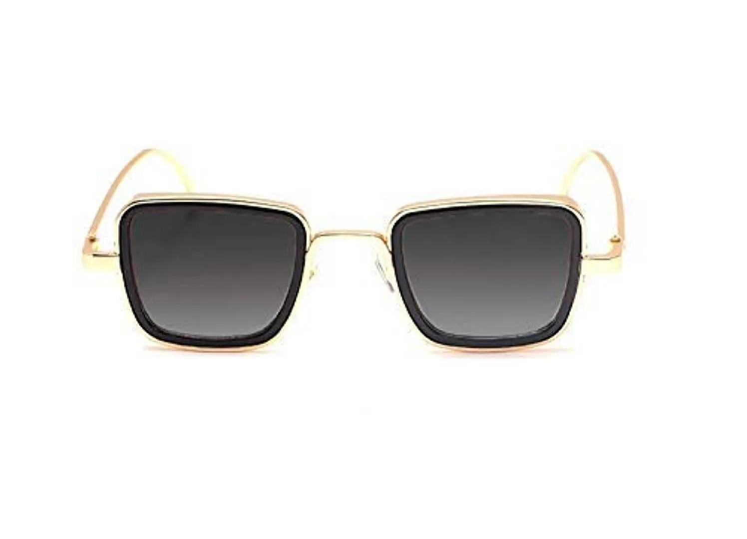 Trendy Black Metal Square Sunglass For Men And Boys