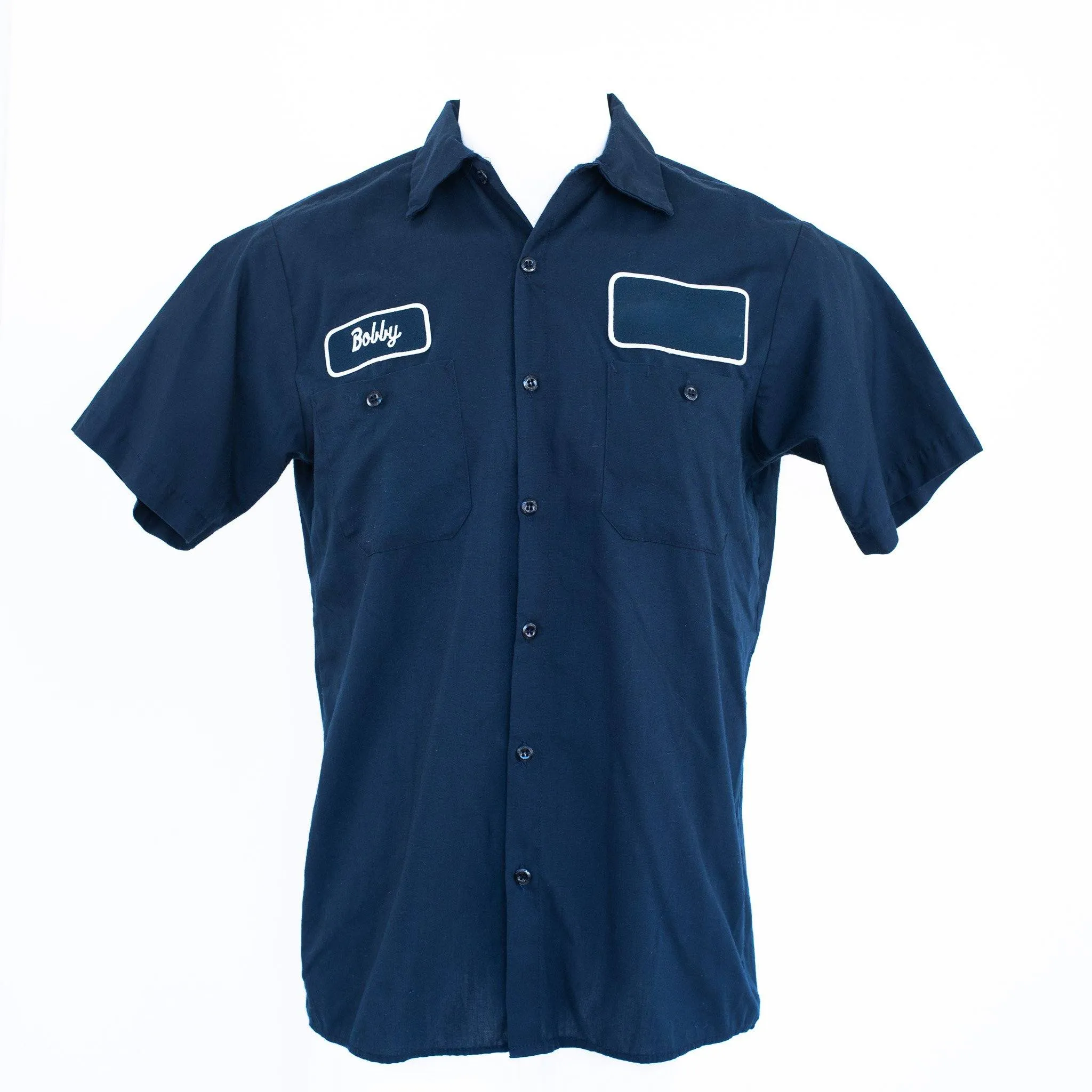 Used Standard Solid Color Work Shirt - Short Sleeve