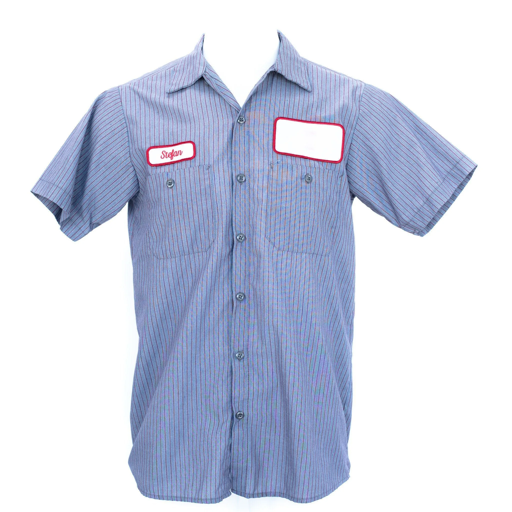 Used Standard Stripe Work Shirt - Short Sleeve