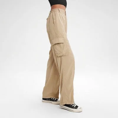 Women's High-Rise Straight Leg Cargo Pants - Wild Fable Brown L