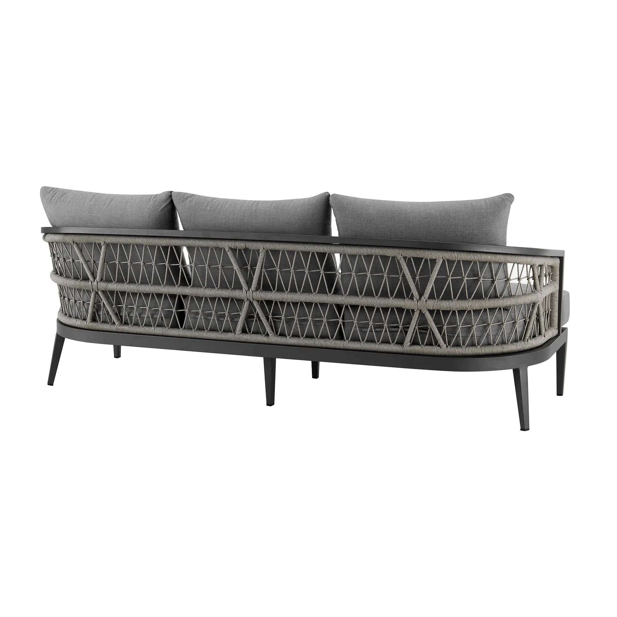 Zella - Outdoor Patio Sofa - Light Gray / Earl Gray